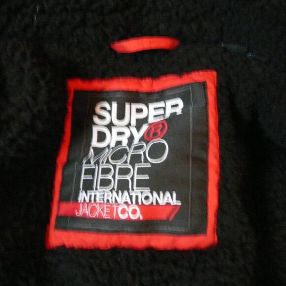 Superdry Ladies Red Winter Parka  Coat 12 - Picture 5 of 16